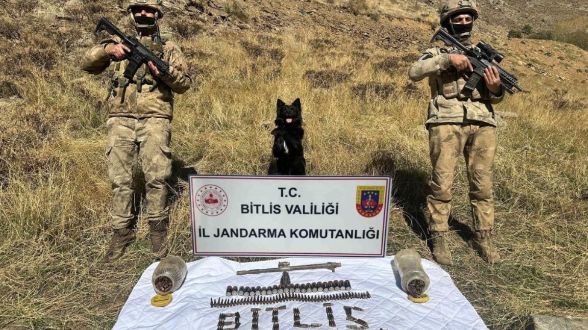 Bitlis’te terör operasyonu: Çok sayıda mühimmat ele geçirildi
