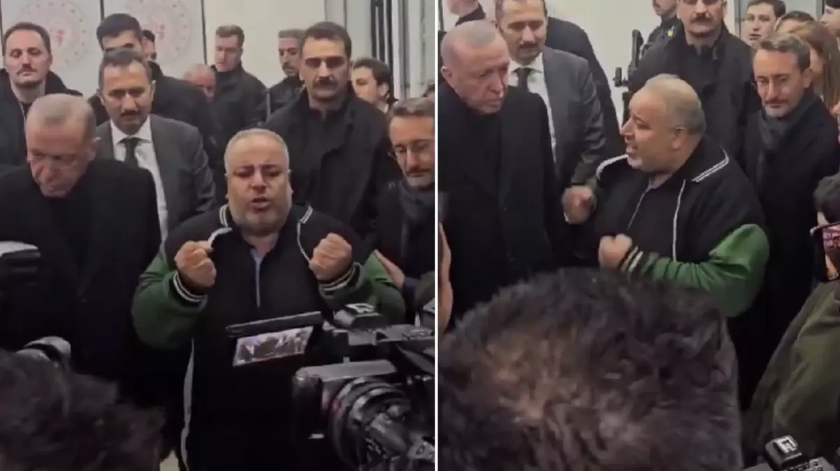 Cumhurbaşkanı Erdoğan’a Gaziantep’te ilginç karşılama