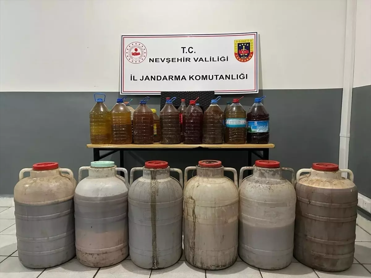 Hacıbektaş’ta 471 Litre Kaçak İçki Ele Geçirildi