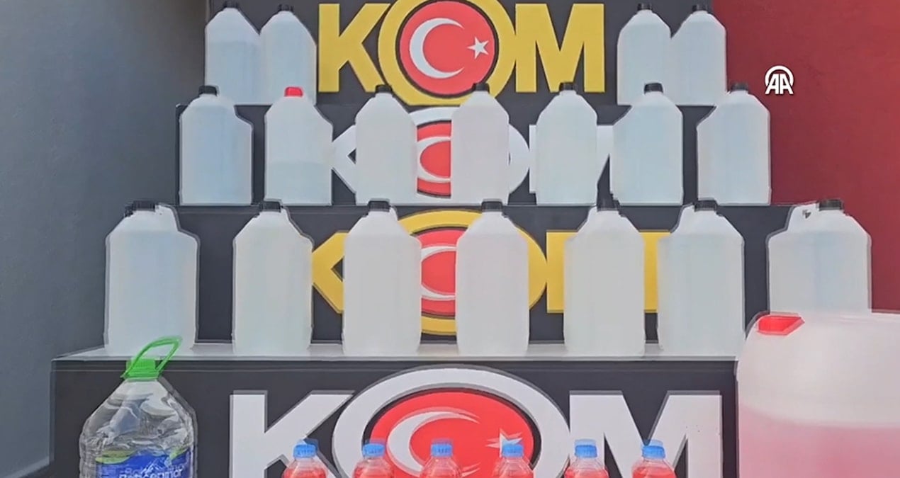 Sahte alkol dur durak bilmiyor: Bu kez de 780 litre ele geçirildi